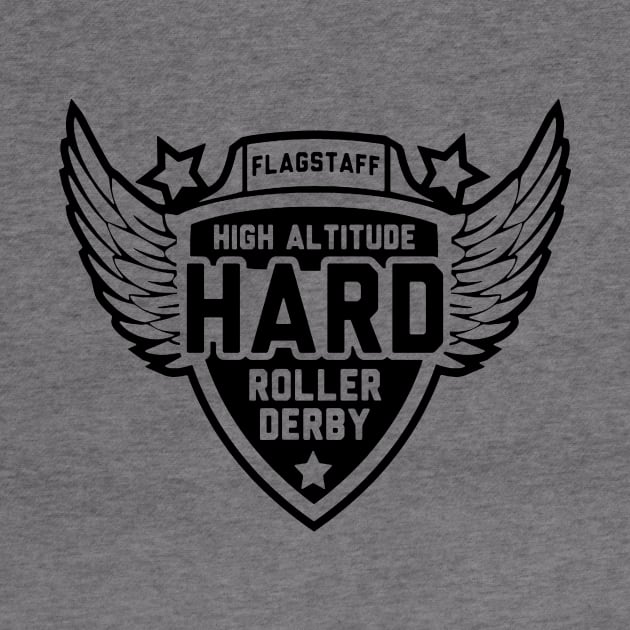 High Altitude Roller Derby Black Logo by High Altitude Roller Derby 